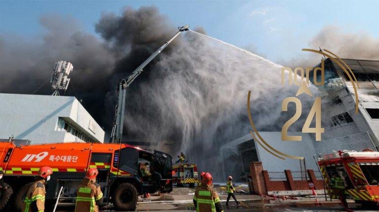 Once muertos tras incendiarse una planta automotriz en Corea del Sur