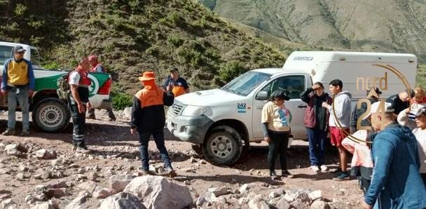 Treinta personas quedaron aisladas en un cerro por temporal en Jujuy