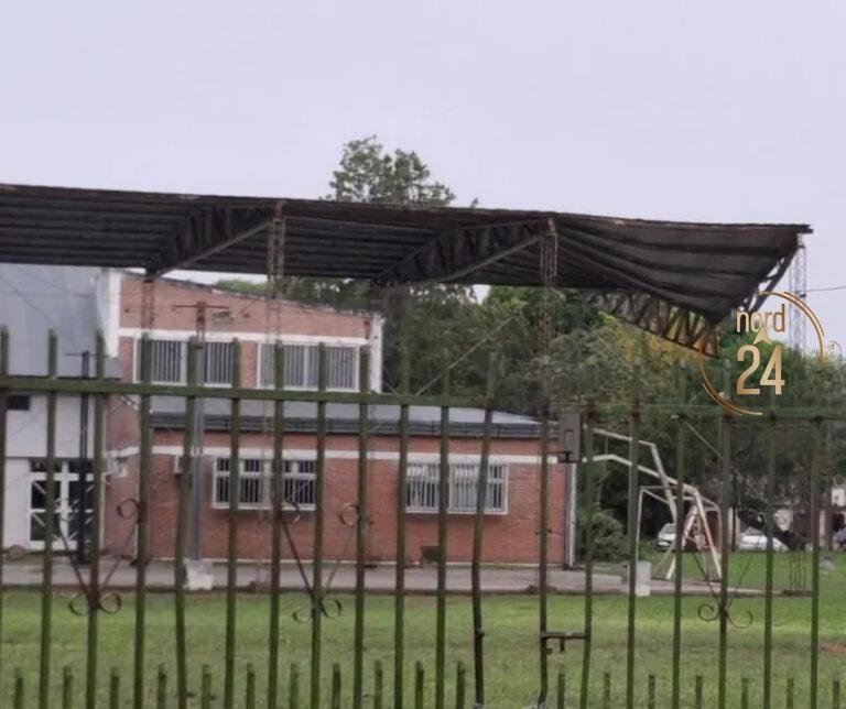 Temporal afectó techos y polideportivos de escuelas de Caa Catí, Itatí y San Lorenzo  