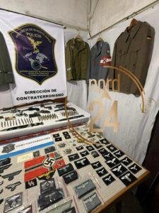 Allanaron un lugar por venta ilegal y encontraron insignias esvásticas