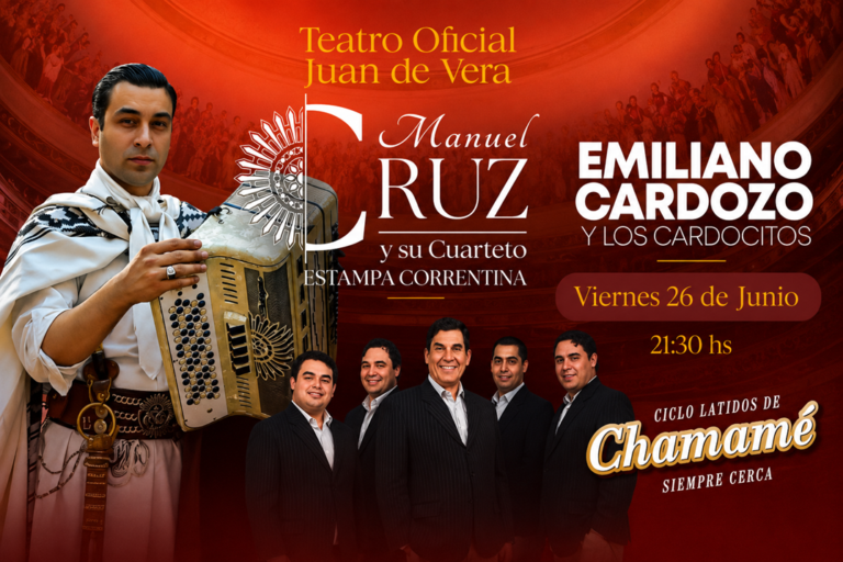 El Teatro Vera recibe a Emiliano Cardozo y Manuel Cruz