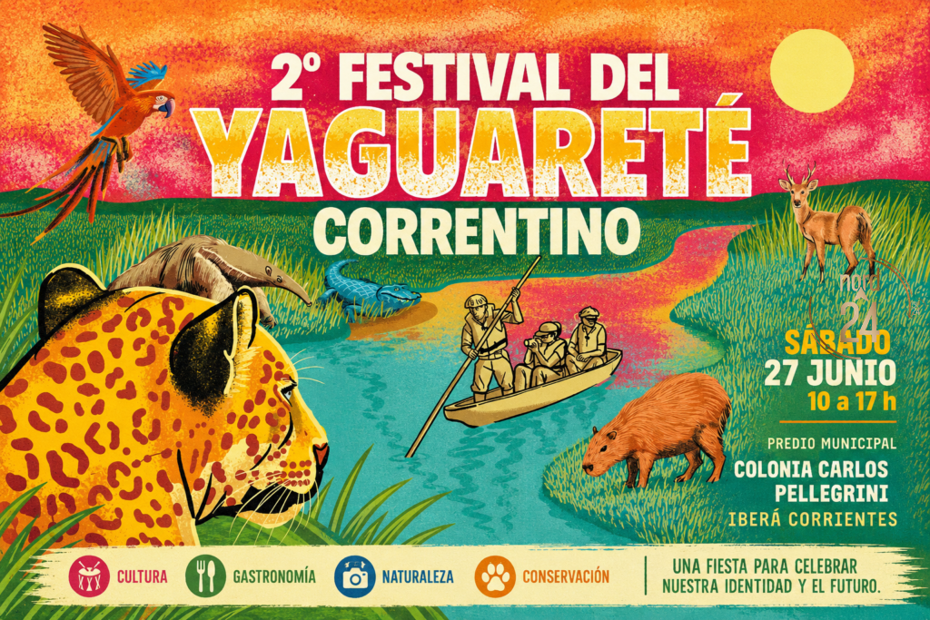 Carlos Pellegrini será sede de la segunda edición del Festival del Yaguareté Correntino