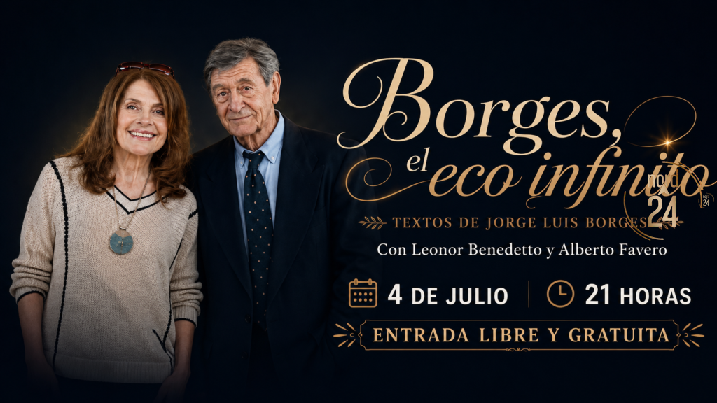 Leonor Benedetto ofrecerá en Empedrado un homenaje a Jorge Luis Borges