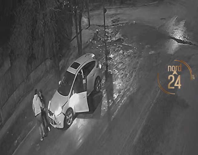 Barrio Serantes: chocó contra un muro y escapó tras el impacto 