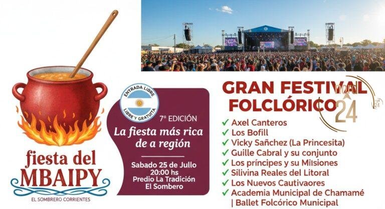 Todo listo para la séptima edición de la Fiesta Provincial del Mbaypí