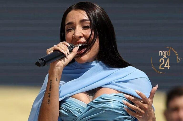 María Becerra cantó el himno nacional argentino en la final del Mundial 2026