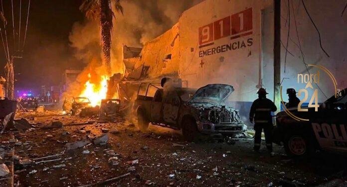 Hicieron estallar un coche bomba frente a una estación de policias en México