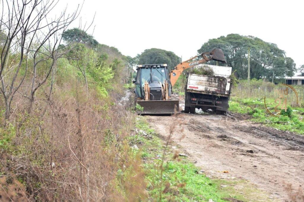 Empedrado avanza con obras de desagües en el casco urbano 