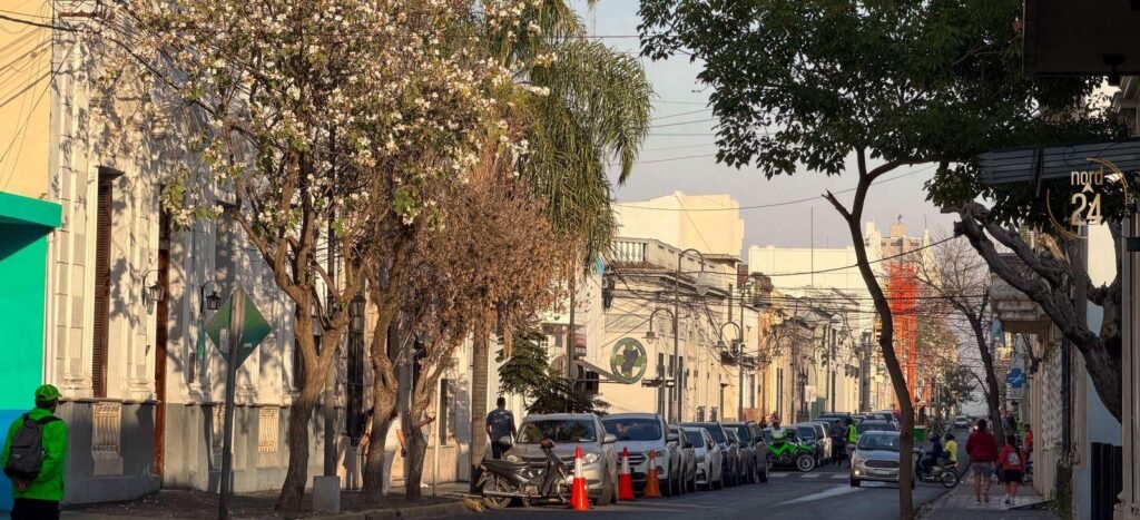 Corrientes: Cielo nublado, 21°C y alta humedad