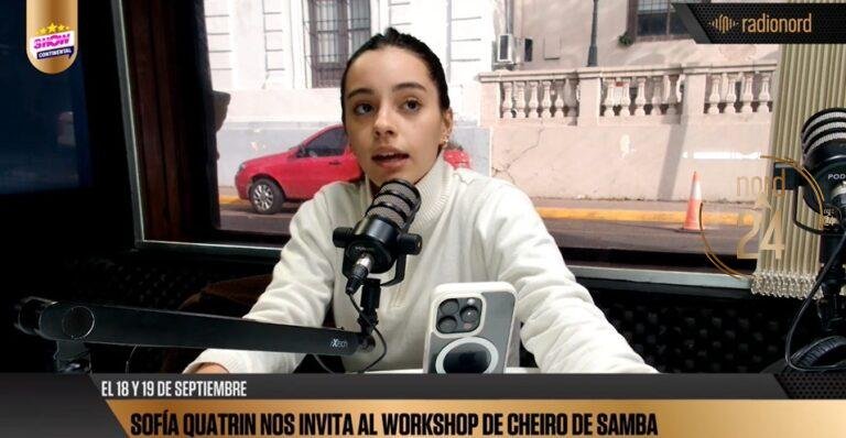 Sofía Quatrin invitó al gran encuentro de samba que reunirá a referentes de Brasil y Corrientes