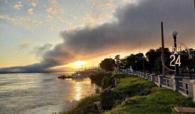 Corrientes: Temperatura de 28°C y cielo parcialmente soleado