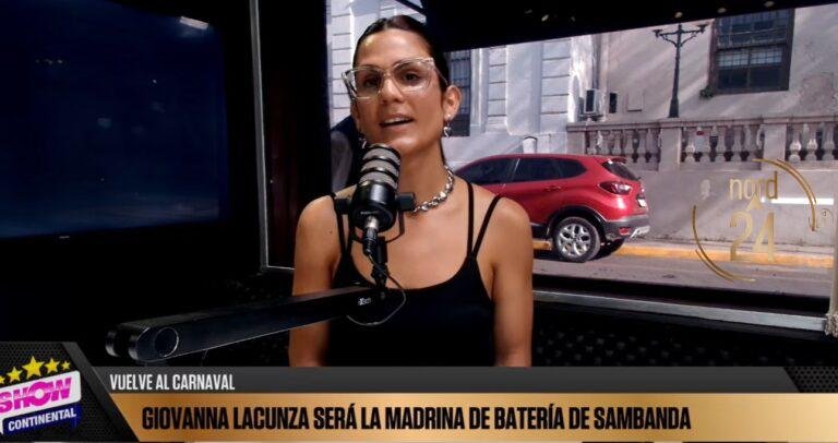 Giovana Lacunza vuelve al Carnaval y será la nueva madrina de batería de Sambanda