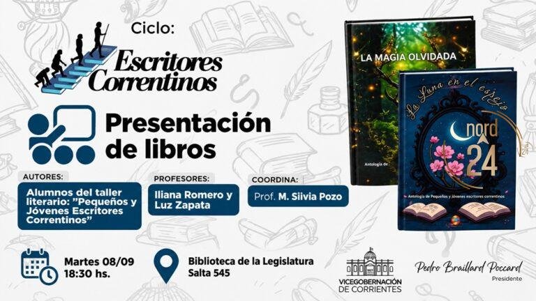 Presentas dos nuevas antologías del Taller Literario “Pequeños y Jóvenes Escritores Correntinos”