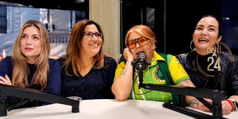 Las mujeres que conducen el carnaval reunidas en una misma mesa