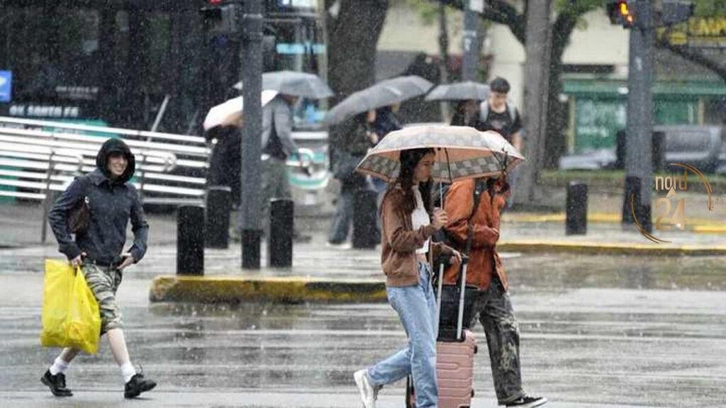 Alerta amarilla para nueve provincias por fuertes tormentas y vientos intensos