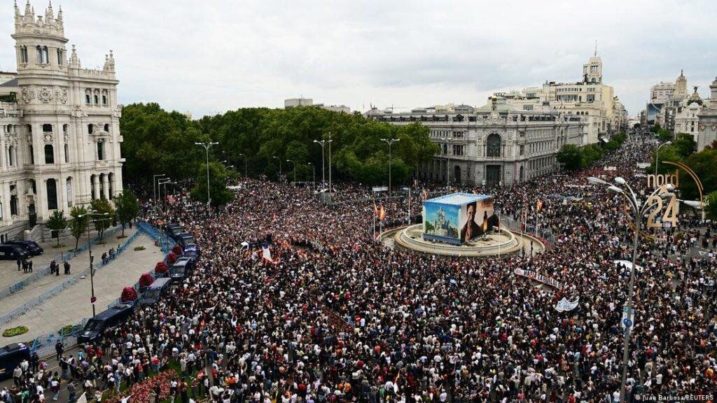 Masivas manifestaciones en Madrid por reclamo de viviendas