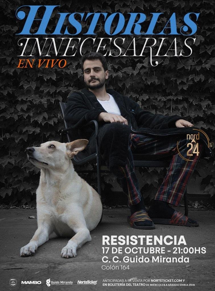 Damián Kuc presenta este sábado “Historias Innecesarias” en Resistencia: últimas entradas