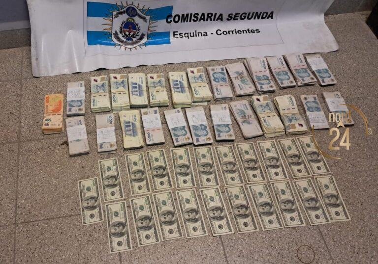 Esquina: Detuvieron a un joven tras el robo de $14 millones y 3.900 dólares