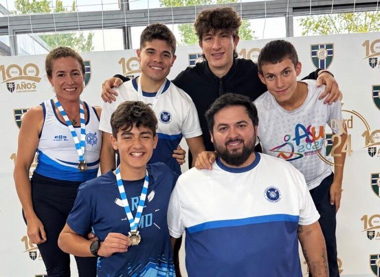 Regatas obtuvo tres medallas en el Campeonato Argentino Indoor de Remo