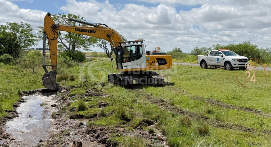 El Niño en Corrientes: Intensifican la limpieza de alcantarillas en rutas 12, 14, 118 y 123
